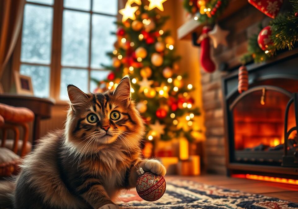 Božične mačje pravljice za otroke in skrbnike