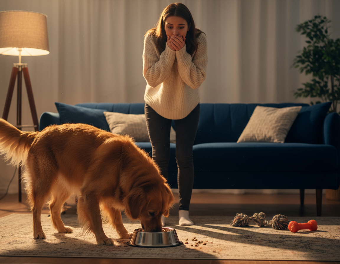 prehitro hranjenje pri psu