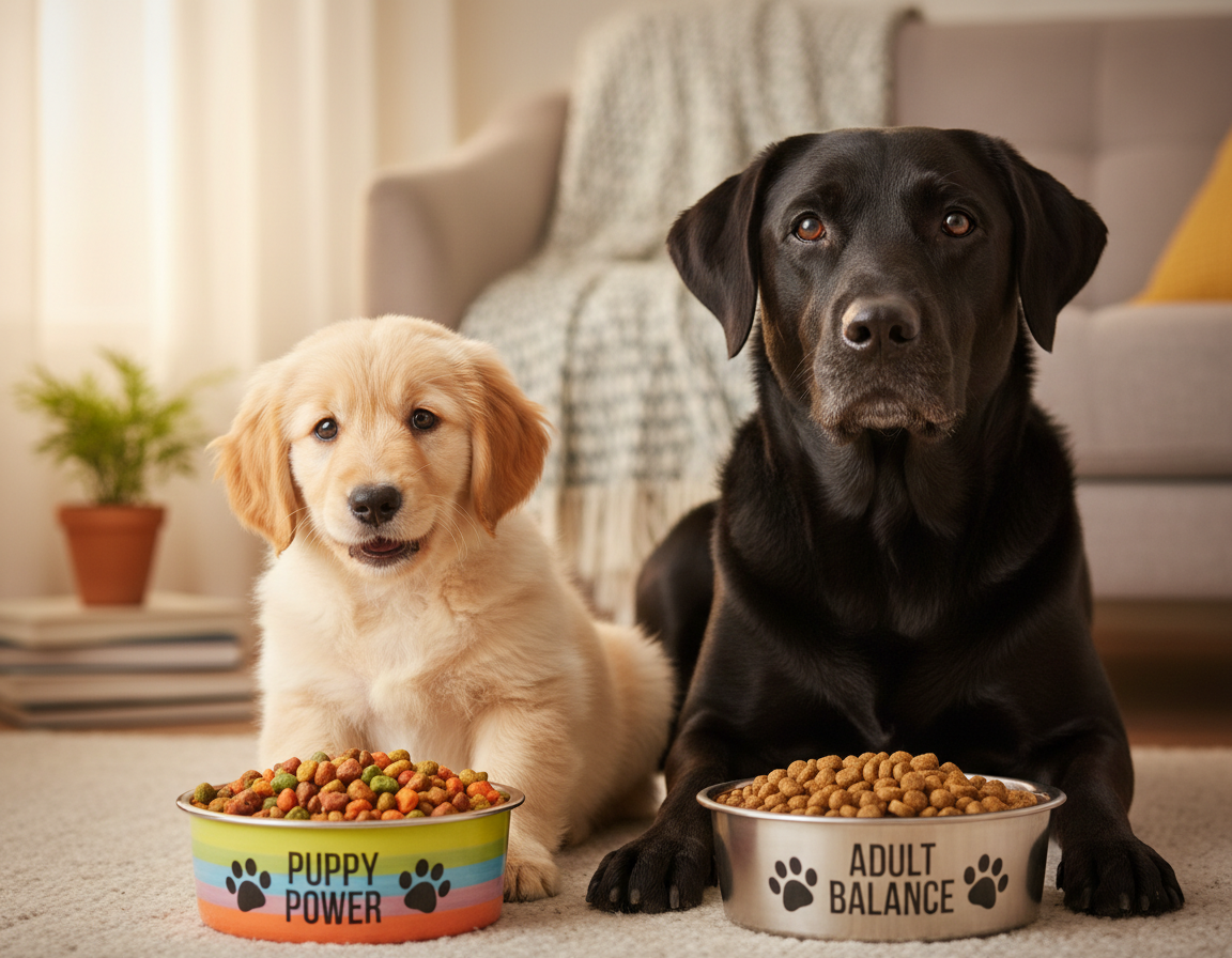 Odrasel pes ali mladič? – različne prehranske potrebe