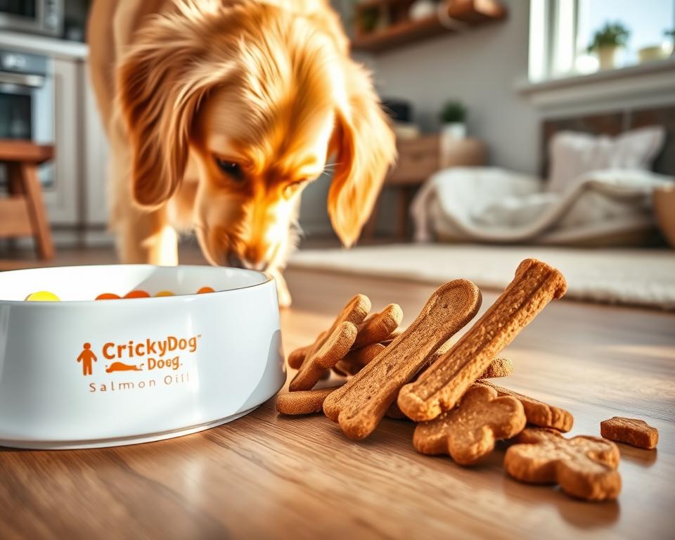 CricksyDog preliv ali Twinky lososovo olje – kaj izbirčni psi lažje sprejmejo?