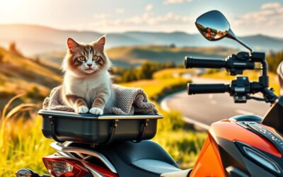 Mačji blog 22 Prevoz mačke z motorjem – Vse, kar moraš vedeti o tem!