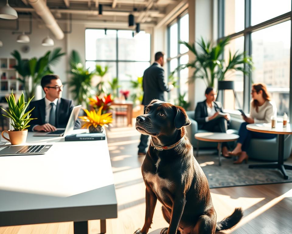 prisotnost psa v coworking prostorih