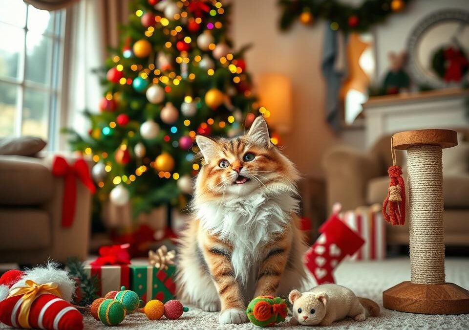 Poceni božična darila za mačke