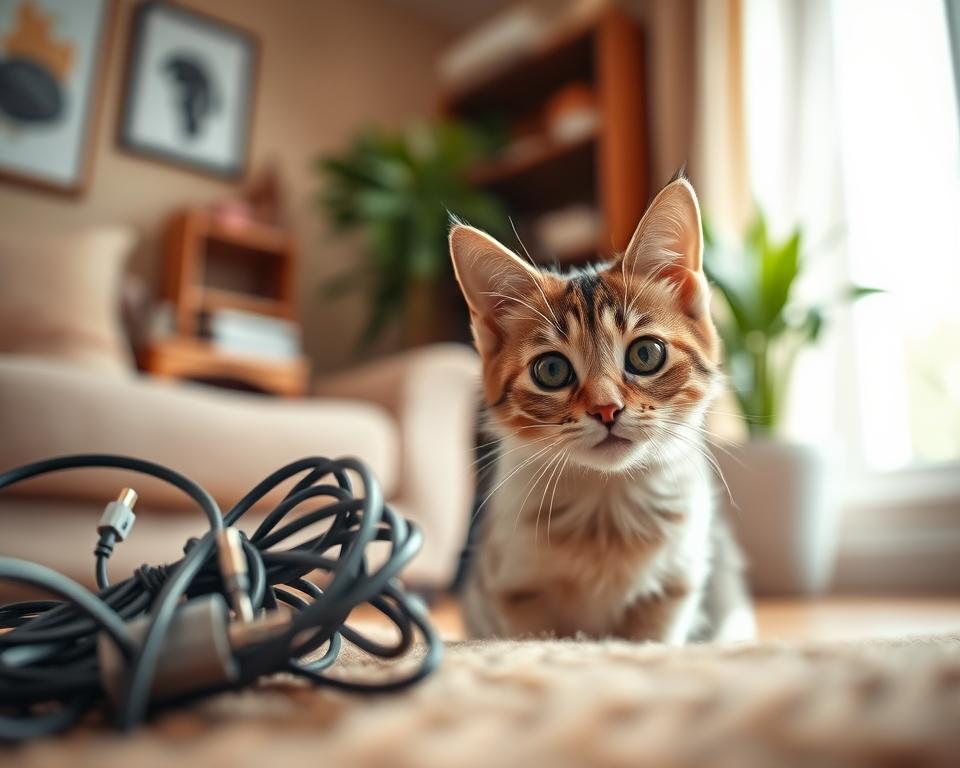 skrivanje-elektricnih-kablov-pred-macko skrivanje električnih kablov pred mačko