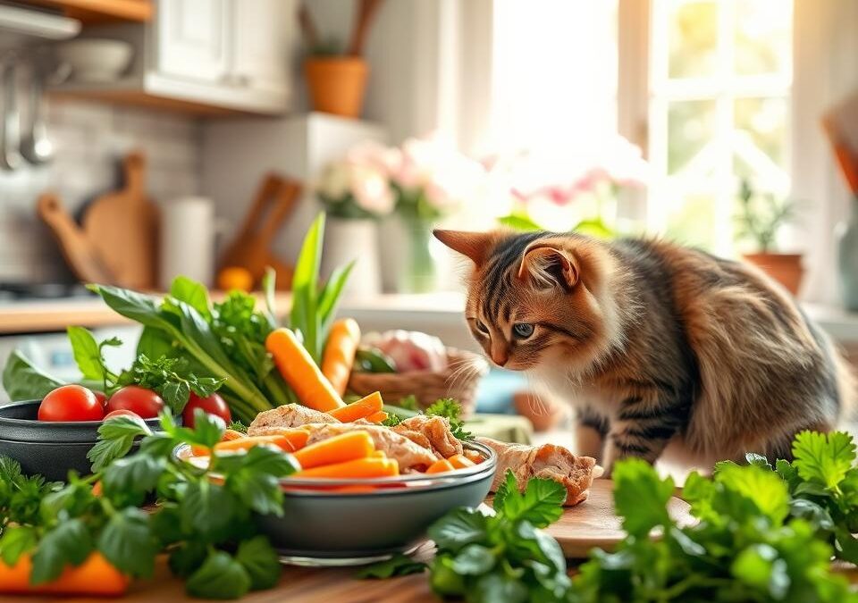 Konec zime, začetek pomladi – kako osvežiti prehrano mačke