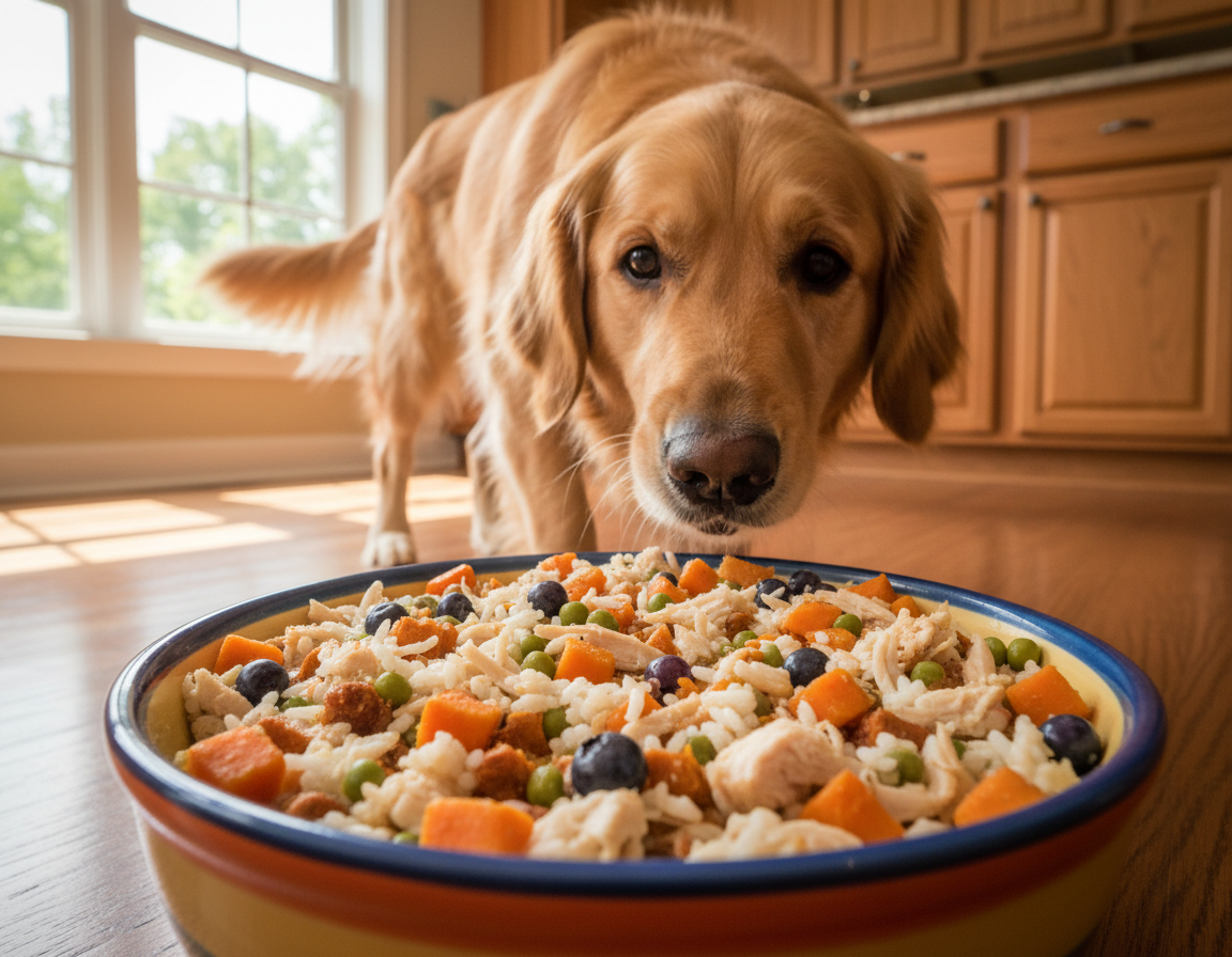 Lahko prebavljiva hrana = uravnotežen pes