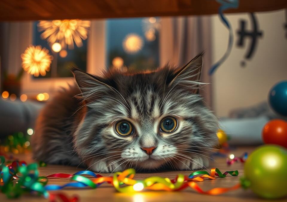 Se tvoja mačka boji silvestrskih petard? Tako jo pomiriš