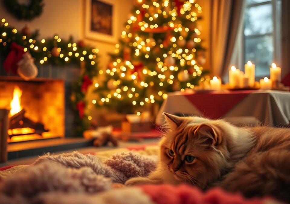 Sveti večer z mačko – kako ustvariti topel, domač ambient?
