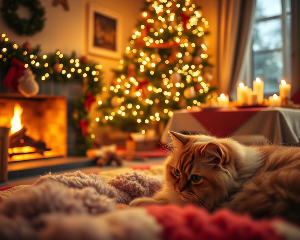 sveti večer in mačka