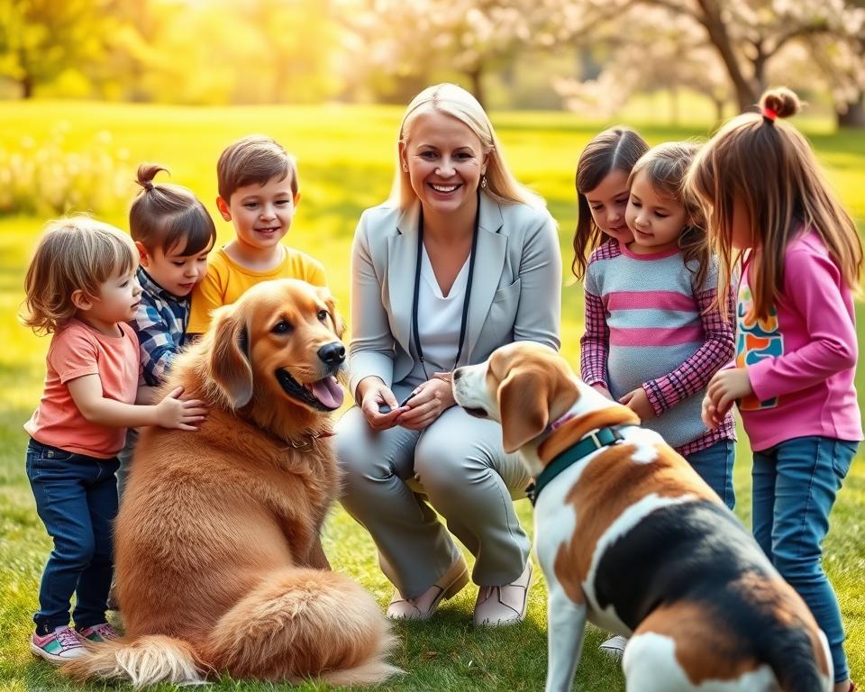 terapija za otroke s pomočjo psov