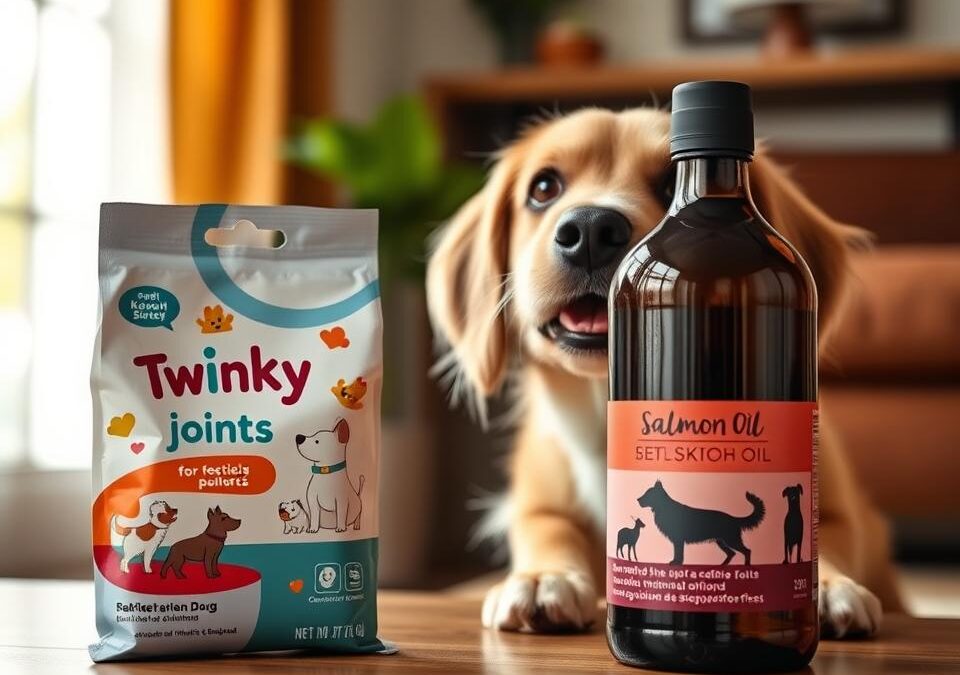 Twinky za sklepe vs Twinky lososovo olje – kaj izbrati za starejšega psa?