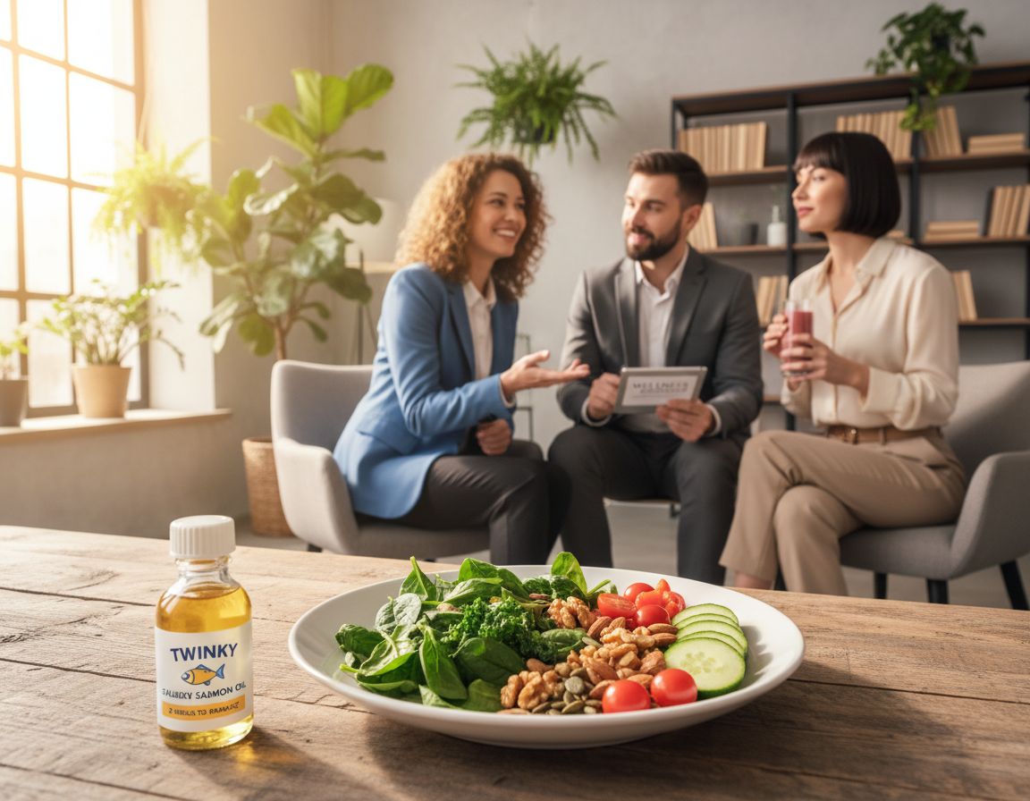 učinek lososovega olja Twinky po 2 tednih