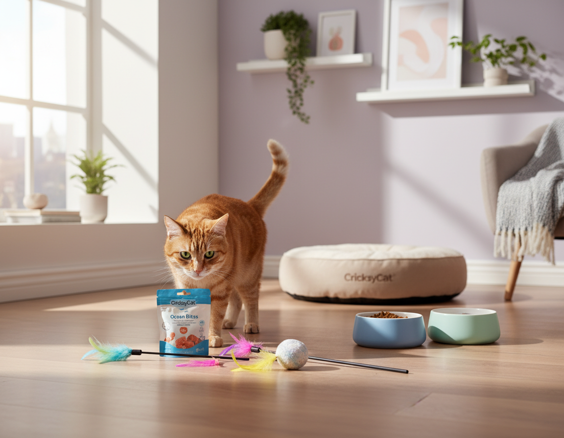 uvajanje izdelkov CricksyCat za občutljive mačke