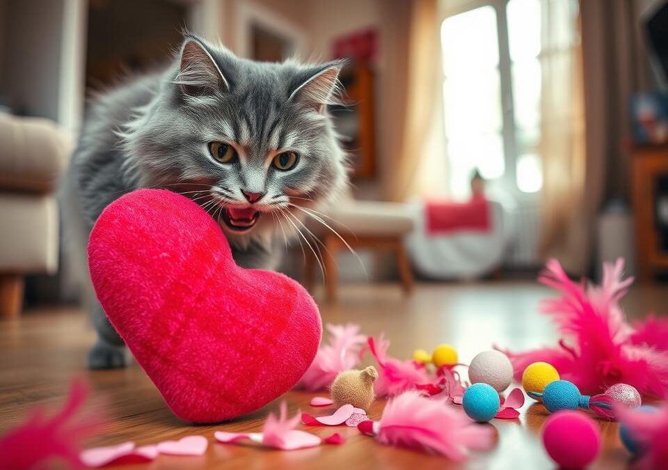Valentinove ideje za skupno igro z mačko