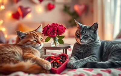 Valentinovo in mačke – čas za crkljanje