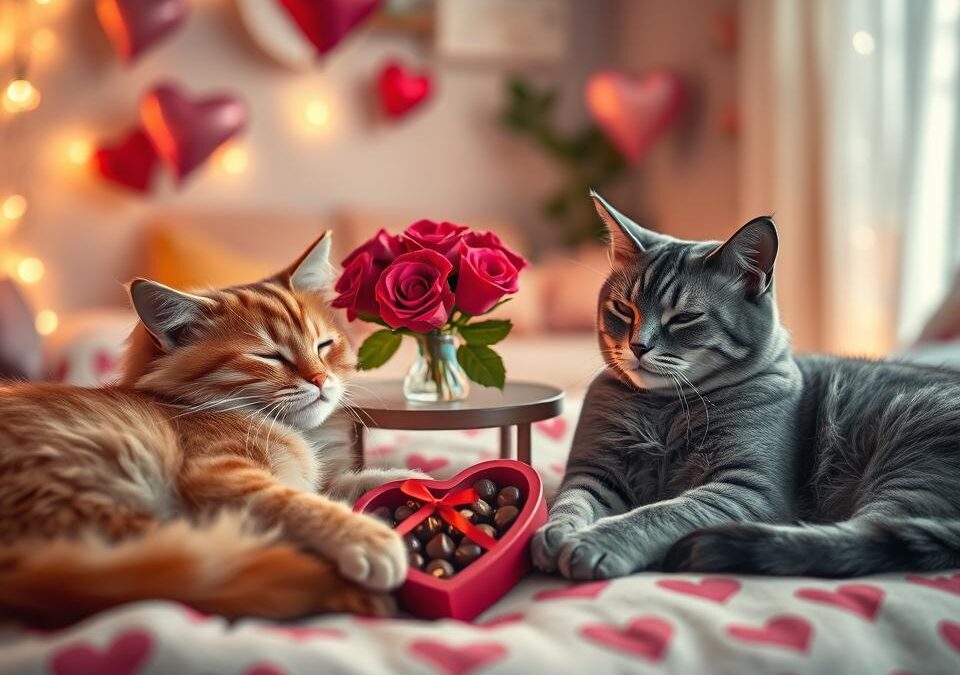 Valentinovo in mačke – čas za crkljanje
