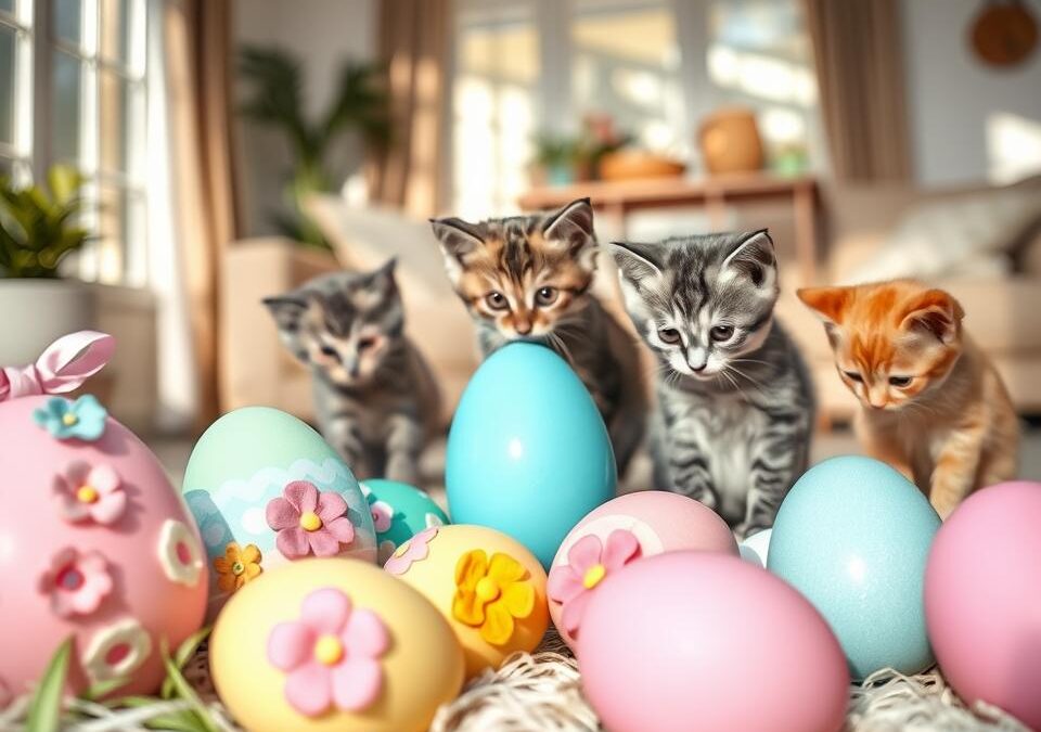 Velikonočni okraski, varni za mačke – tako to narediš
