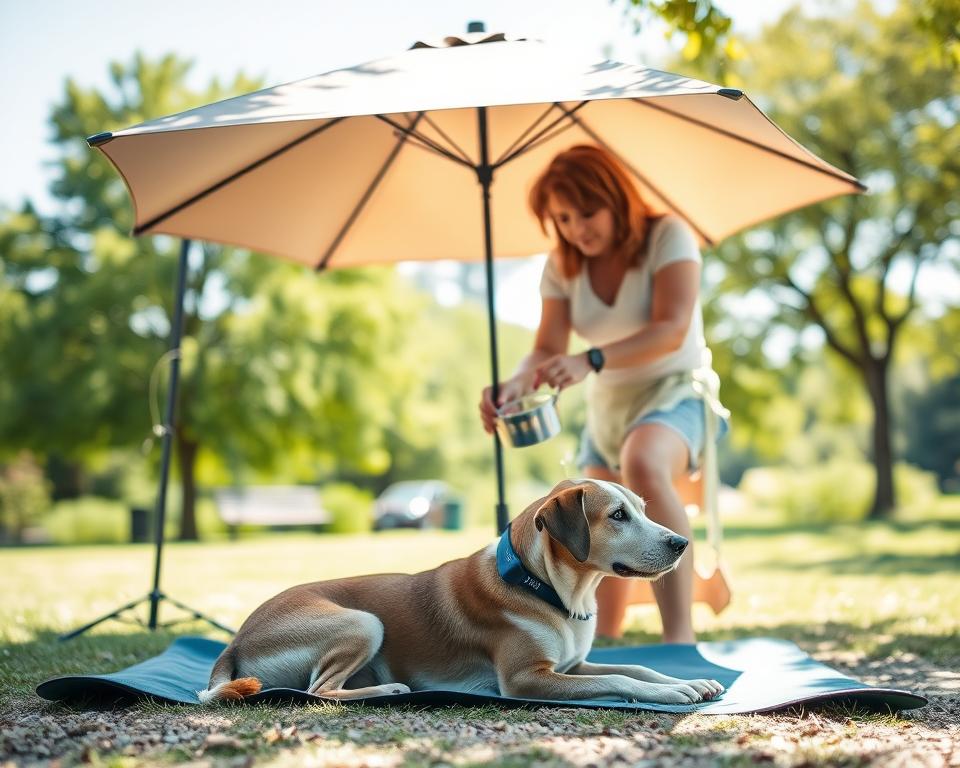 zaščita psa pred vročinskim udarom