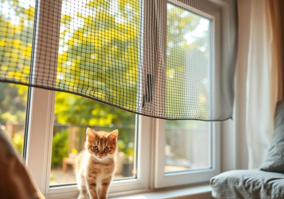 Zaščitne mreže za okna za mačke – Vse, kar moraš vedeti o tem!