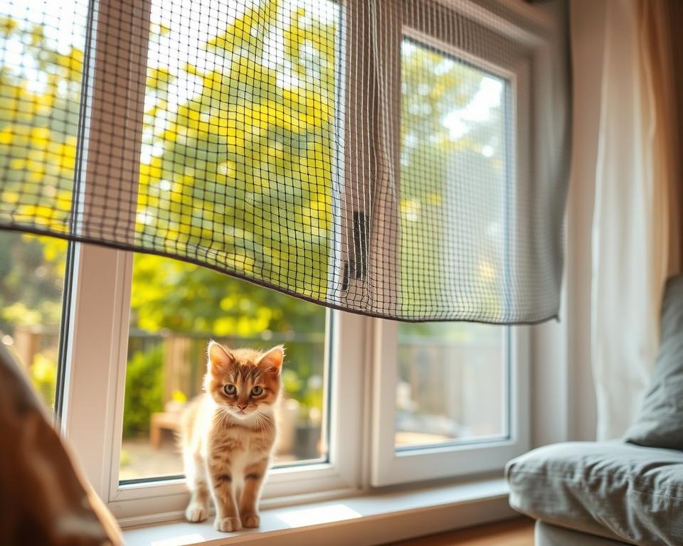 zaščitne mreže za okna za mačke