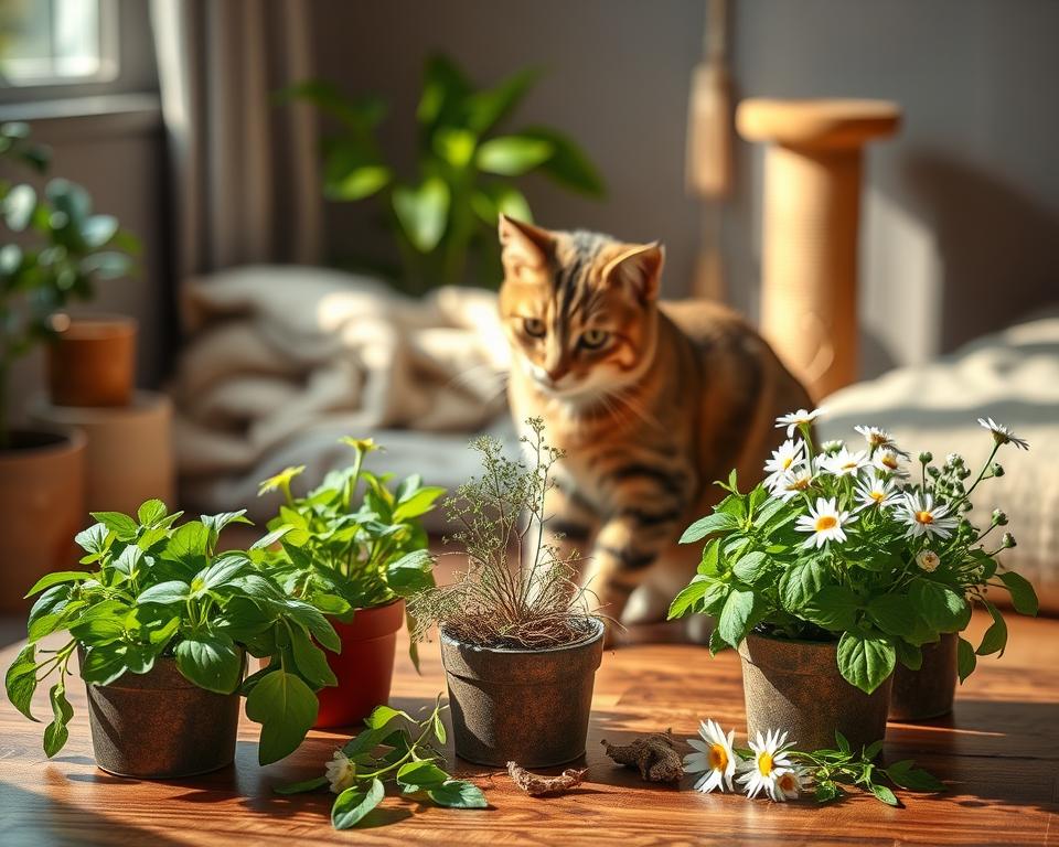 Zelišča s pomirjevalnim učinkom za mačke – Vse, kar moraš vedeti o tem!