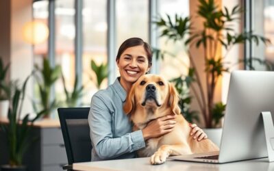 CriskyDog spletni časopis 22 Zmanjševanje stresa v pisarni s psom – Vse, kar moraš vedeti o tem!