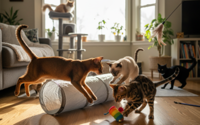 Aktivne pasme mačk – Vse, kar moraš vedeti o tem!