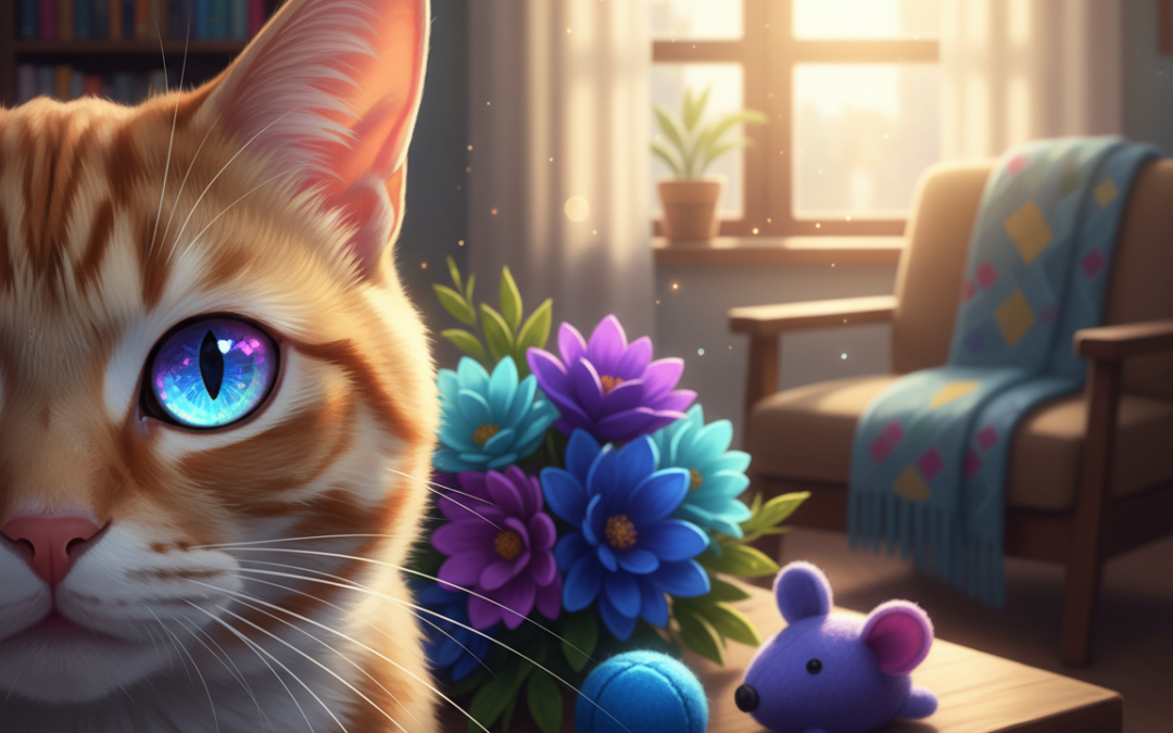 Barvni vid pri mački – Vse, kar moraš vedeti o tem!