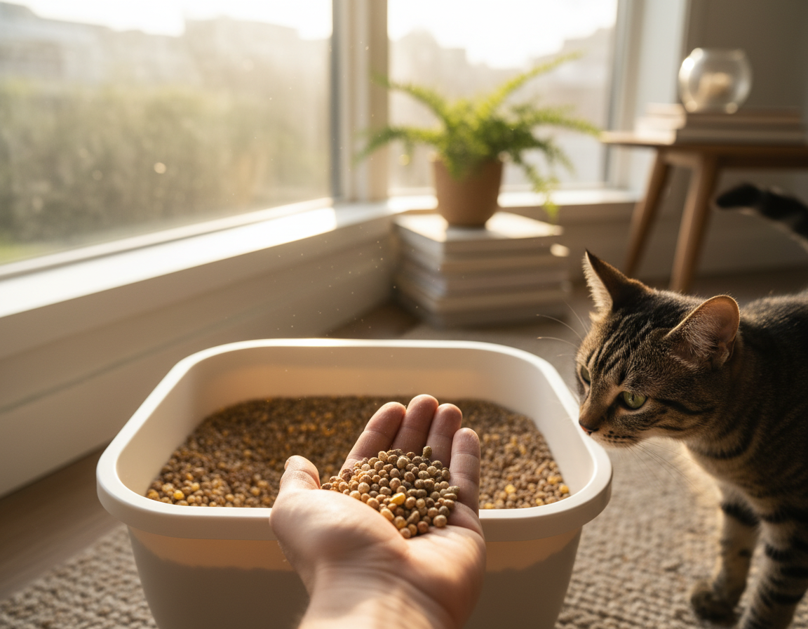biolosko-razgradljiv-macji-pesek biološko razgradljiv mačji pesek