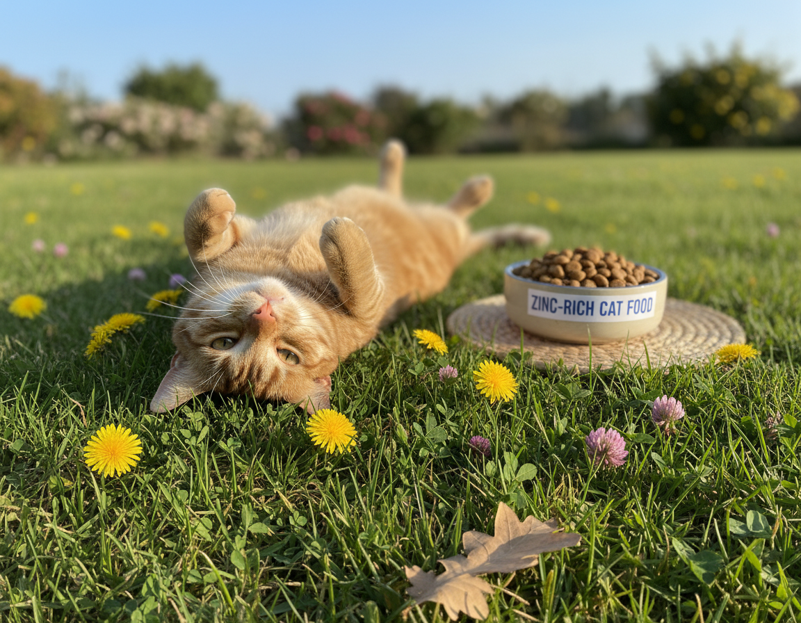 cink in zdravje dlake mačke