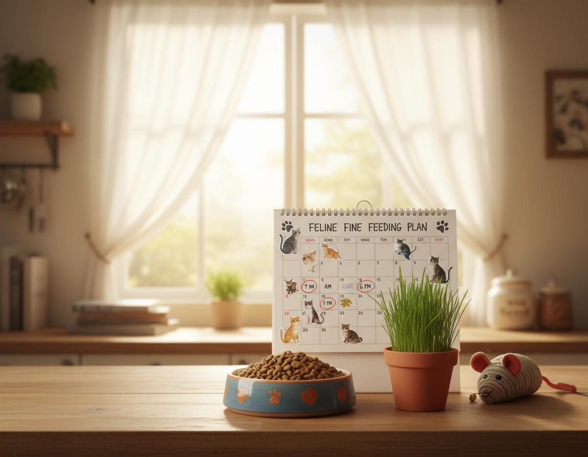 dnevni-urnik-hranjenja-macke dnevni urnik hranjenja mačke