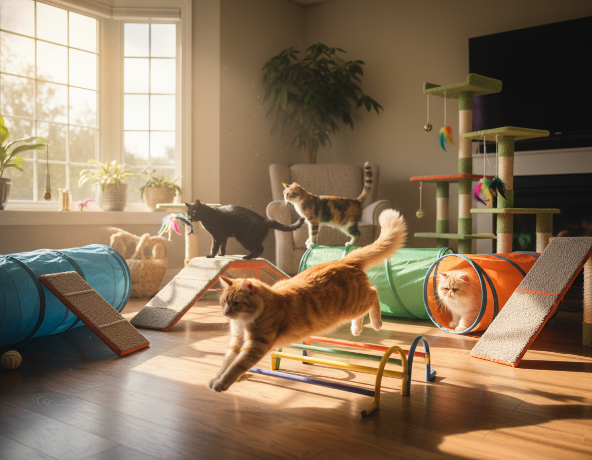 domaci-poligon-z-ovirami-za-macke domači poligon z ovirami za mačke