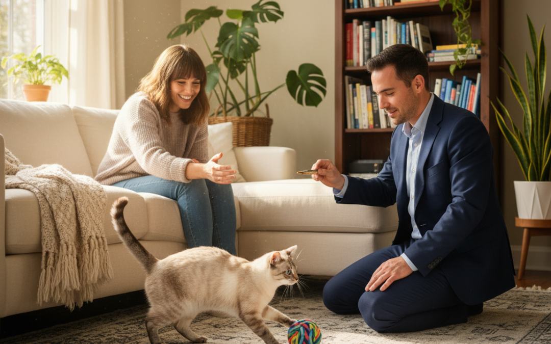 Druženje mačke z ljudmi – Vse, kar moraš vedeti o tem!