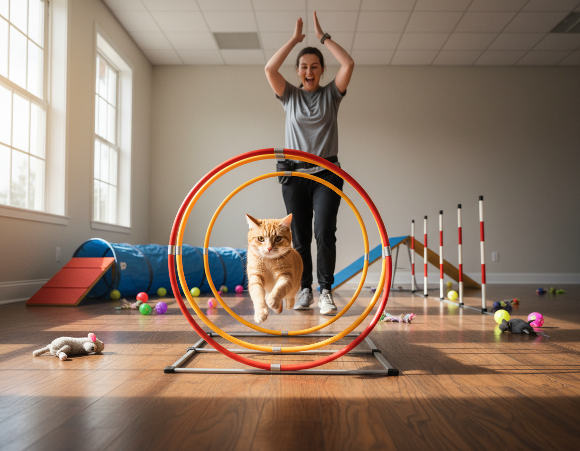 hitrostni trening za mačke