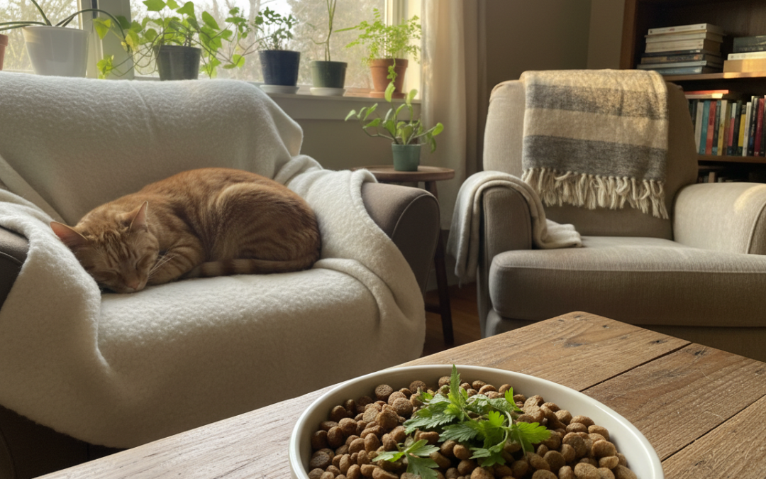 Hrana za zmanjševanje stresa pri mačkah – Vse, kar moraš vedeti o tem!