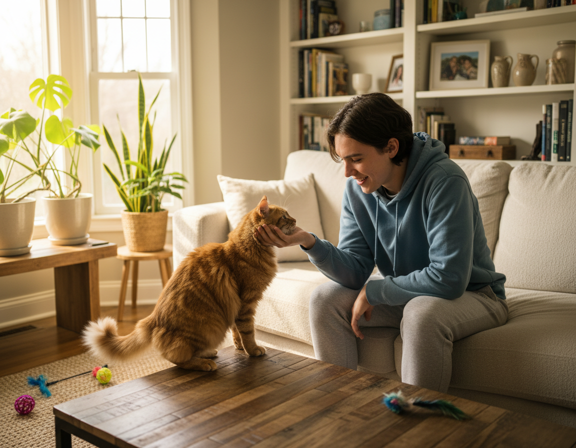 interakcije-macke-z-lastnikom interakcije mačke z lastnikom
