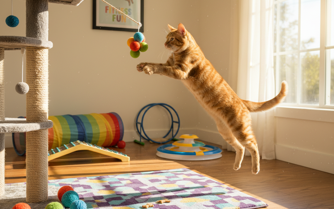 Kondicijski trening za mačke – Vse, kar moraš vedeti o tem!