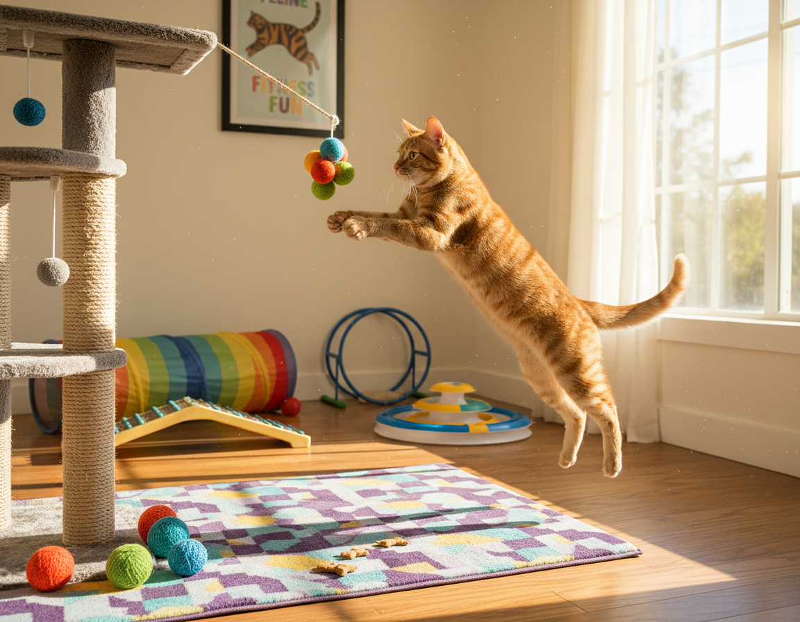 Kondicijski trening za mačke – Vse, kar moraš vedeti o tem!