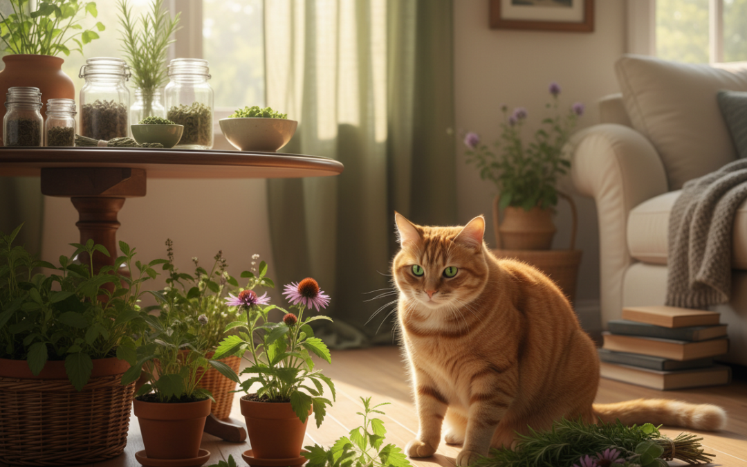 Krepitev imunskega sistema mačke z zelišči – Vse, kar moraš vedeti o tem!