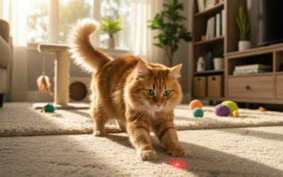 Laserski trening za mačke – Vse, kar moraš vedeti o tem!