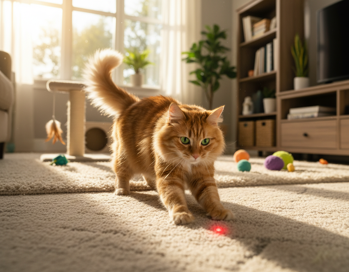 Laserski trening za mačke – Vse, kar moraš vedeti o tem!