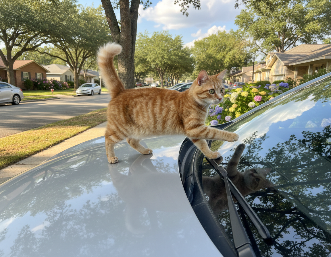 navajanje mačke na avto