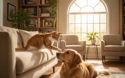 Mačji blog 24 Navajanje mačke na psa – Vse, kar moraš vedeti o tem!