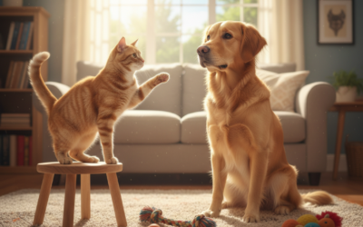 Navajanje mačke na psa – Vse, kar moraš vedeti o tem!