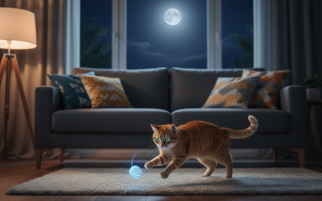 Obvladovanje nočne potrebe po gibanju pri mački – Vse, kar moraš vedeti o tem!