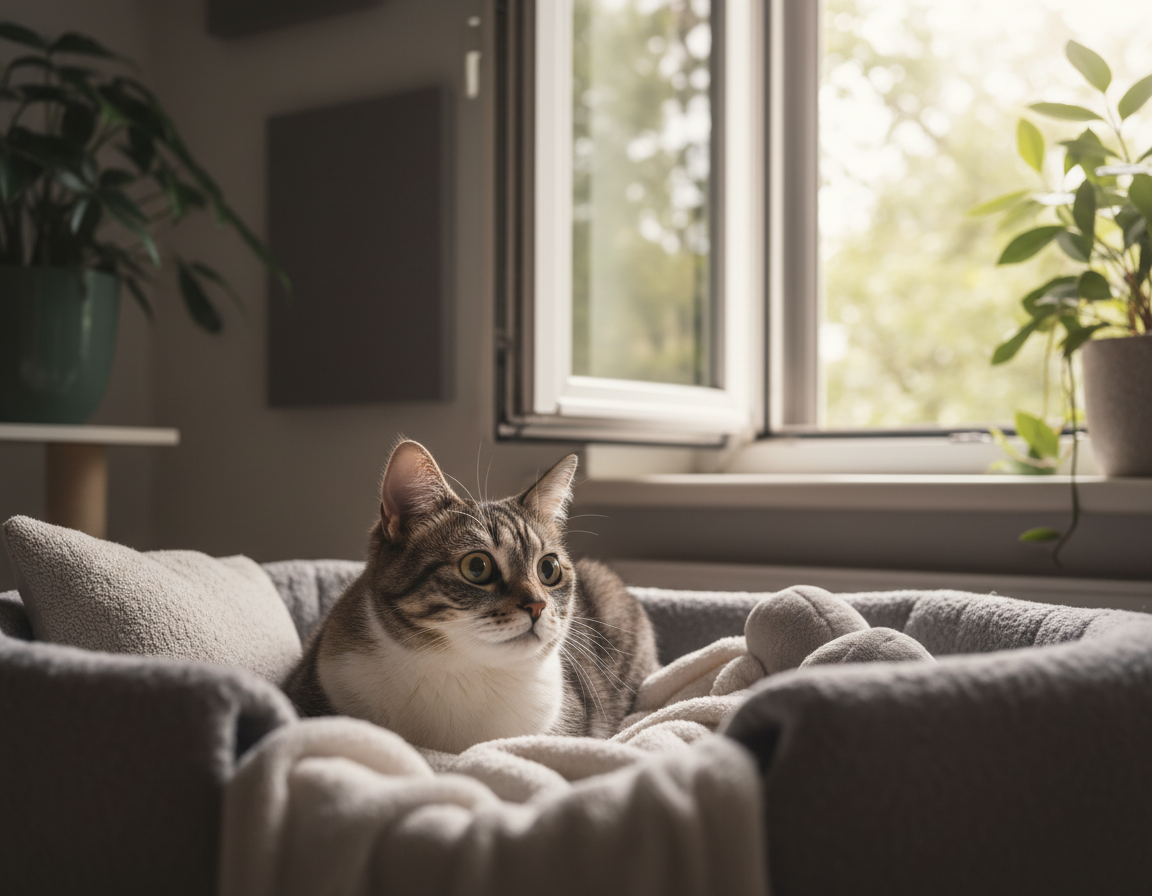 obvladovanje občutljivosti na hrup pri mačkah