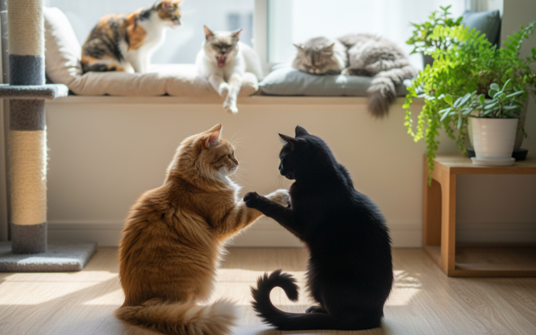 Odnos mačke z drugimi mačkami – Vse, kar moraš vedeti o tem!