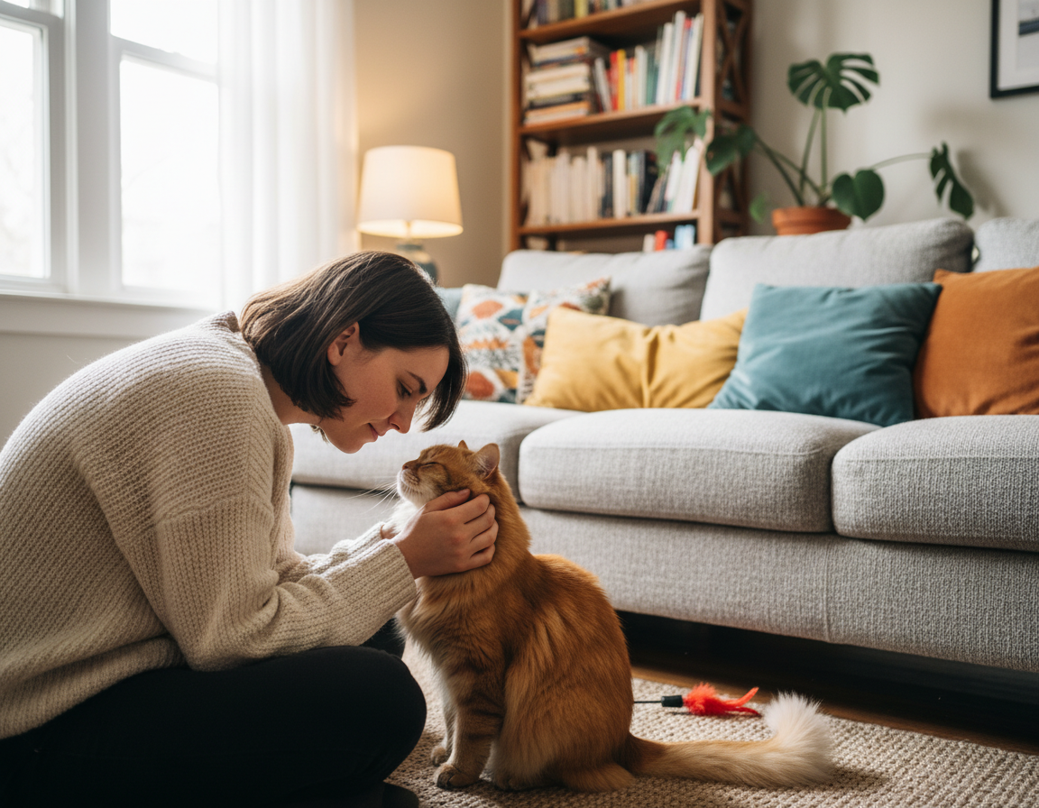 odnos mačke z lastnikom