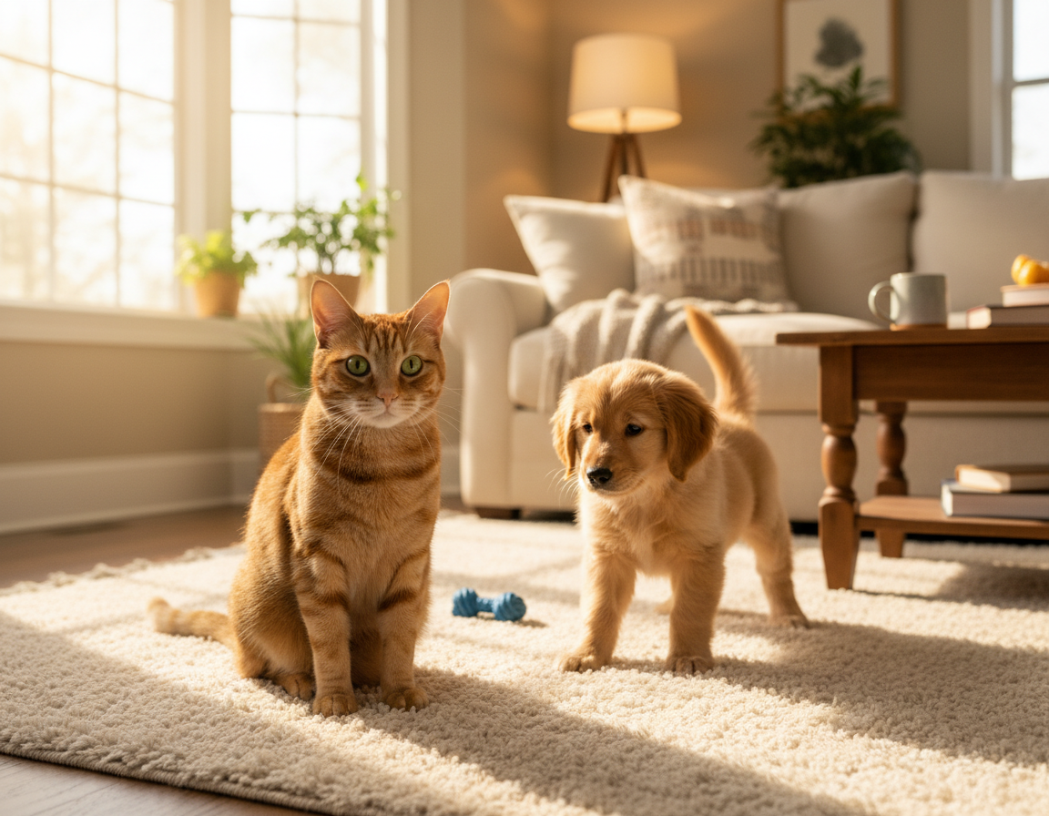 odnos mačke z novim družinskim članom