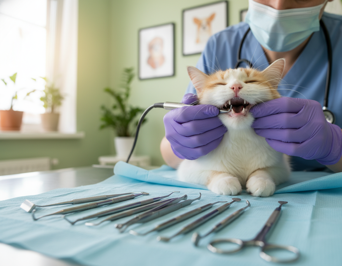 odstranjevanje-zobnega-kamna-pri-mackah odstranjevanje zobnega kamna pri mačkah